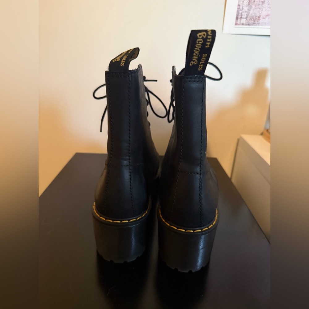 Dr. Martens Black Wedge Boots - Picture 3 of 5